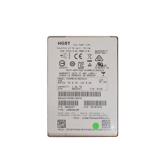 HGST HUSMR1619ASS235 1.92TB SAS 2.5 inch SSD