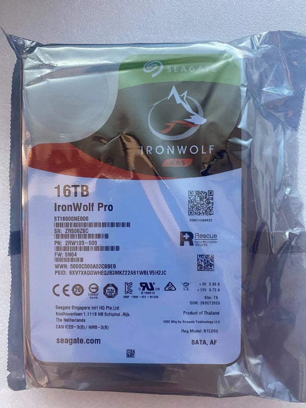 ST16000NE000 - Seagate 16TB 7200RPM SATA 6Gb/S 3.5-In Hard Drive