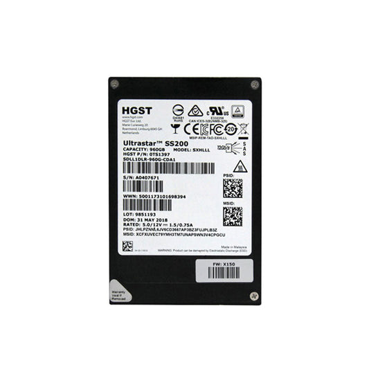 HGST SDLL1DLR-480G-CCA1 480GB SAS 12Gb/s 2.5 inch SSD